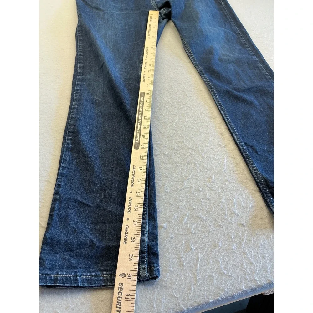 Timberland Mens Jeans Dark Wash Straight Leg Denim 34x31 Rugged Casual Blue